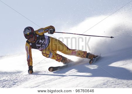 SOELDEN, AUSTRIA Oct 24 2009 RUBENS Shona (CAN)  competing in the womens giant slalom race at the Rettenbach Glacier.