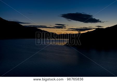 Early Morning Sun Rising On Hells Canyon
