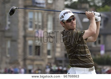 ST ANDREWS, SCOTLAND. July 18 2010: Louis OOSTHUIZEN from South Africa in action during the final round of The Open Championship   played on The Royal and Ancient Old Course