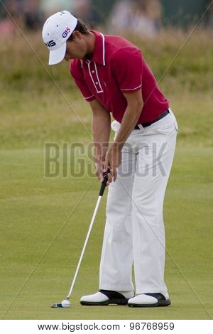 ST ANDREWS, SCOTLAND. July 18 2010: Alejandro CANIZARES from Spain in action during the final round of The Open Championship   played on The Royal and Ancient Old Course