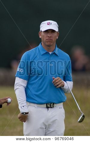 ST ANDREWS, SCOTLAND. July 18 2010: Ricky BARNES from the USA  in action during the final round of The Open Championship   played on The Royal and Ancient Old Course