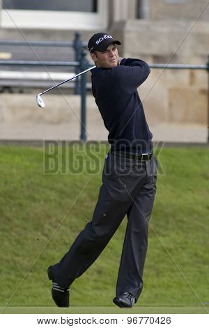 ST ANDREWS, SCOTLAND. July 17 2010: Martin KAYMER from Germany in action during the third round of The Open Championship   played on The Royal and Ancient Old Course