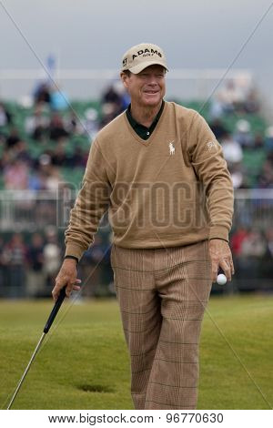ST ANDREWS, SCOTLAND. July 15 2010: Tom WATSON from the USA in action on the first day of The Open Championship   played on The Royal and Ancient Old Course