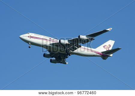 HS-TGX Boeing 747-400 of Thaiairway.