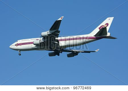 HS-TGX Boeing 747-400 of Thaiairway.