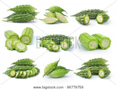 Bittermelon On White Background