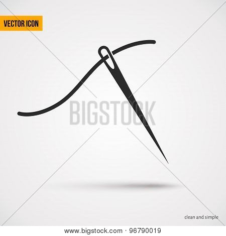 Needle With Thread Icon