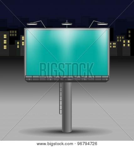 Billboard In The Night City