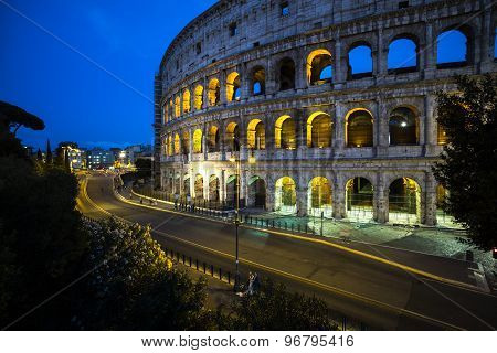 Magnificent Evening Coliseum, Rome, Italy