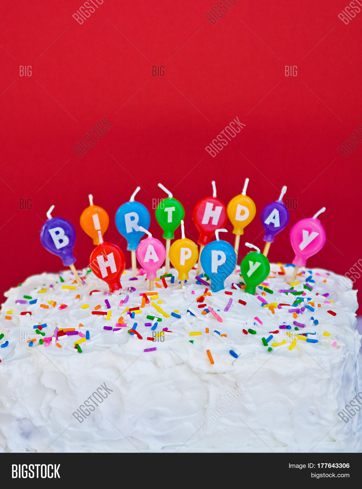 Homemade Square Cake White Frosting Image &