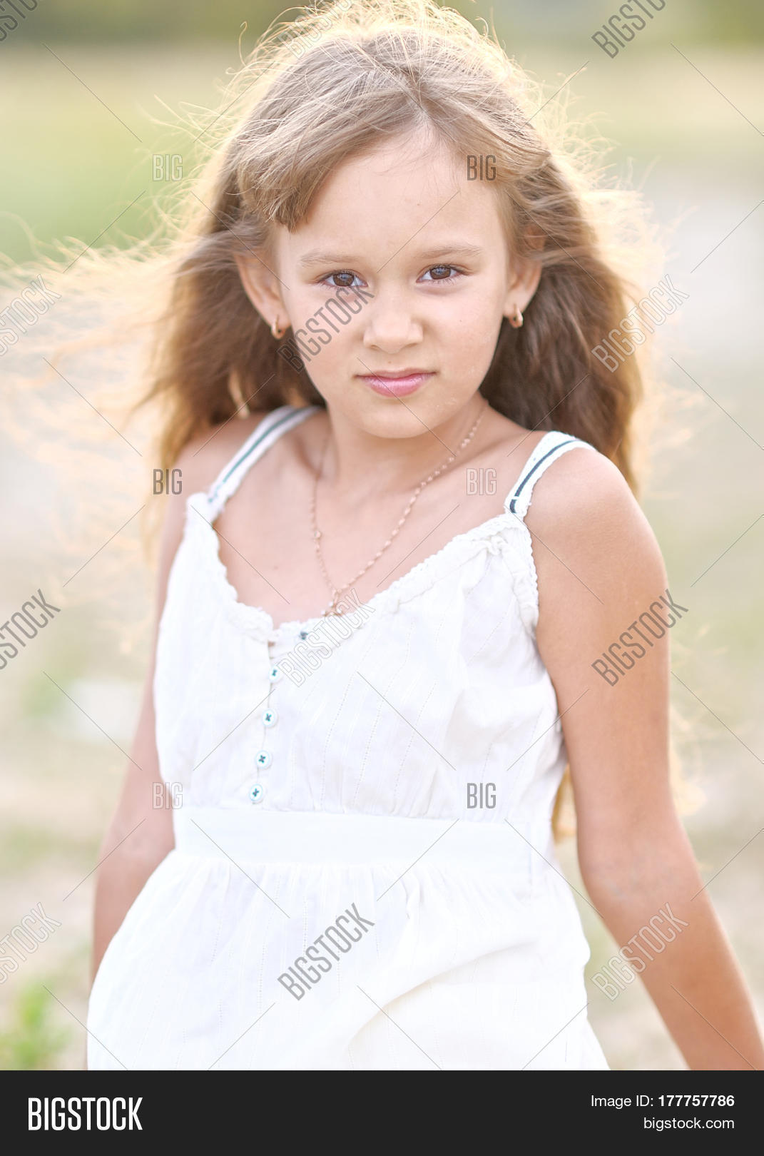 Portrait Little Girl Image Photo (Free Trial) Bigstock