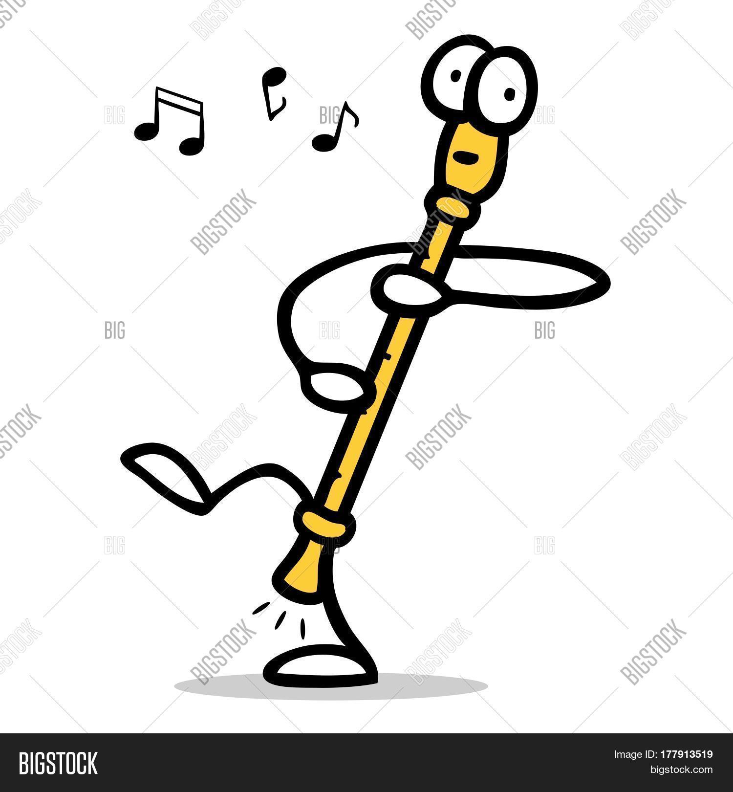 Funny Flute Cartoon Image & Photo (Free Trial) Bigstock