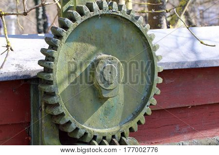 Worm-gear /  Mechanical parts: gear, worm .
