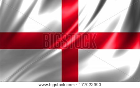Grunge Colorful Background, Flag Of England.