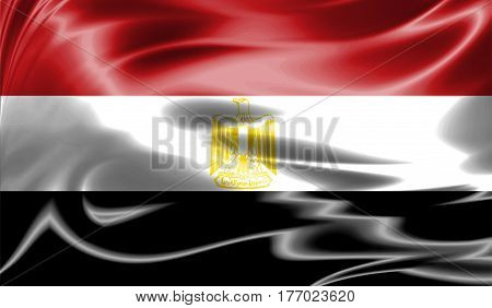 Grunge Colorful Background, Flag Of Egypt.