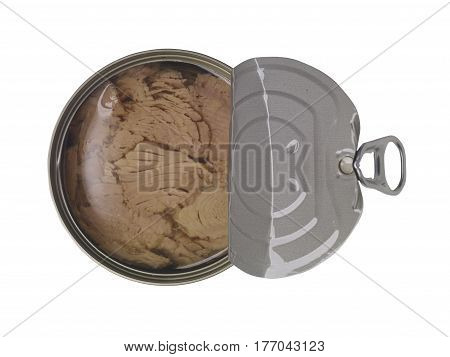 Tuna Fish Isolated On White