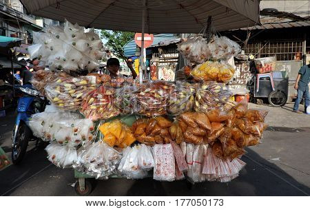 Vietnamese Street Vendor At Cho Lon Market,