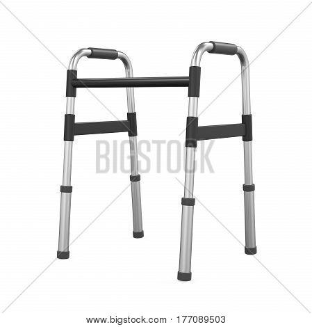 Adjustable Folding Walker isolated on background. 3D render