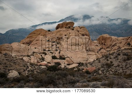 Rock in the Red Rock Canyon National Conservation Area USA