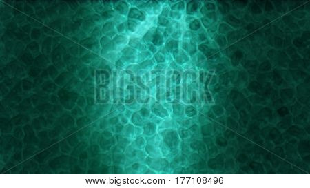 Beautiful Ocean Bottom Background. The Rays Of The Sun Make Their Way To The Bottom