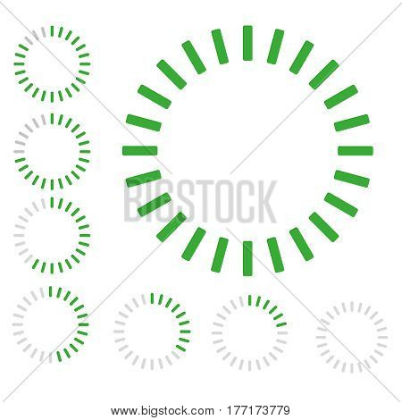 green round badge of loading Vector round pre-loader