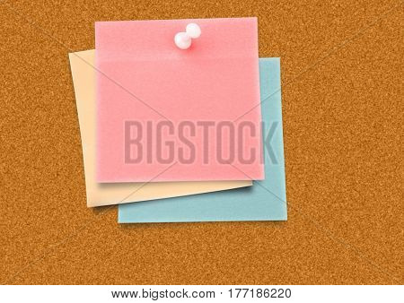 Digital composite of Sticky Note against a board