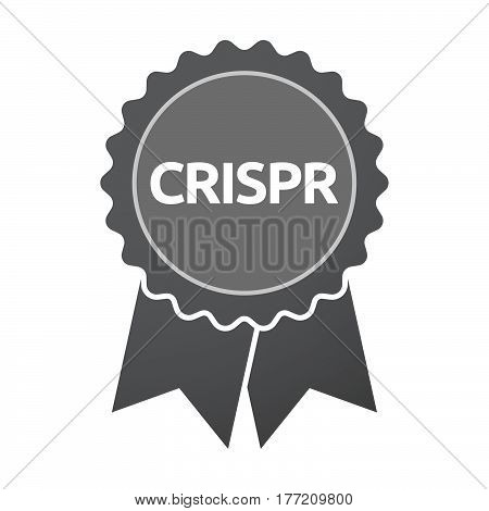 Isolated Badge With  The Clustered Regularly Interspaced Short Palindromic Repeats Acromym Crispr