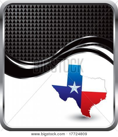 คลื่นเป็นตารางหมากรุกสีดำสถานะ lonestar