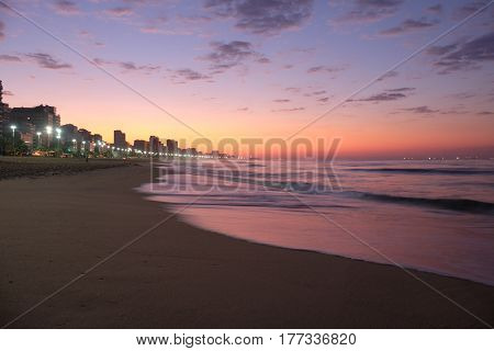 Leblon Beach in the Morning Rio de Janeiro - Brazil