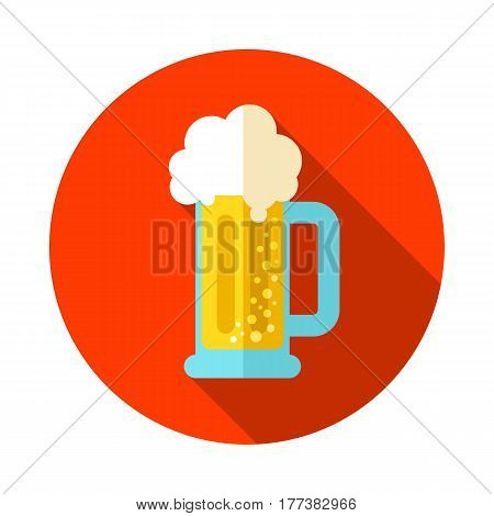 Beer Mug vector icon. Beach. Summer. Summertime. Holiday. Vacation eps 10