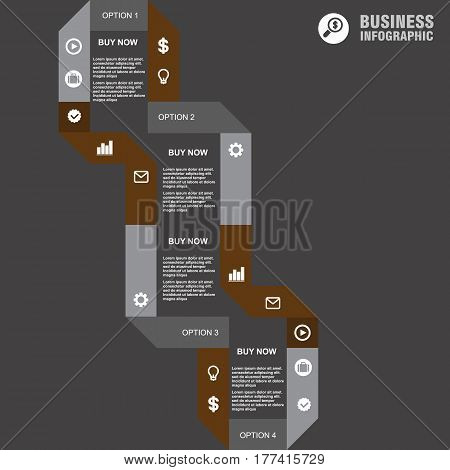 Conceptual Vector Design Template. Infographics Element
