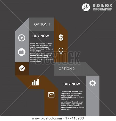 Conceptual Vector Design Template. Infographics Element