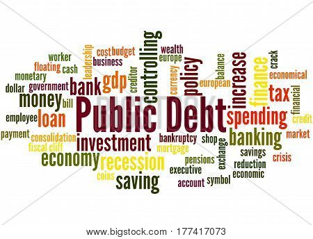 Public Debt, Word Cloud Concept 8