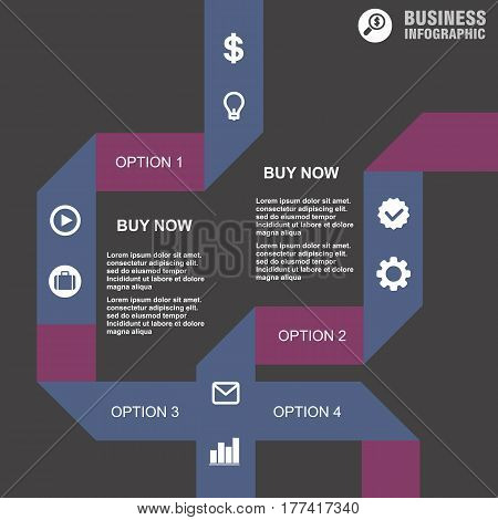 Conceptual Vector Design Template. Infographics Element