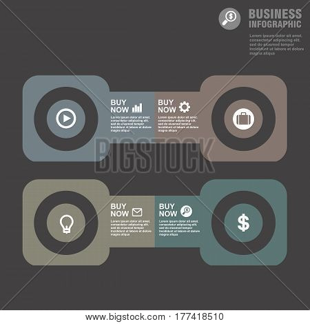 Conceptual Vector Design Template. Infographics Element