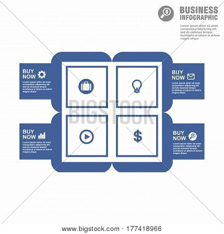 Conceptual Vector Design Template. Infographics Element