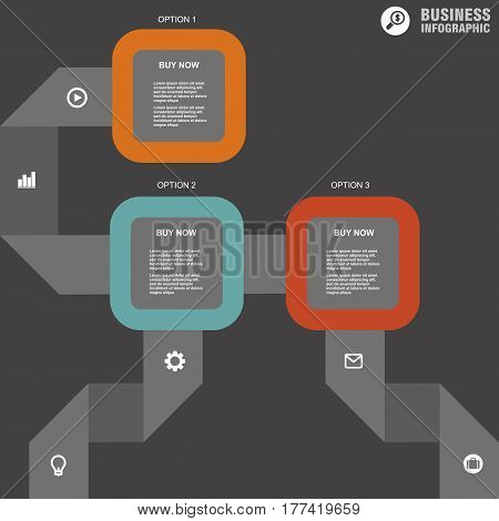 Conceptual Vector Design Template. Infographics Element