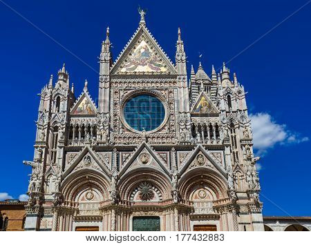 Duomo in Siena - Tuscany Italy - architecture background