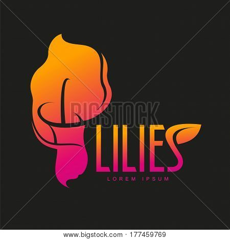 Elegant Lilies Logo Template
