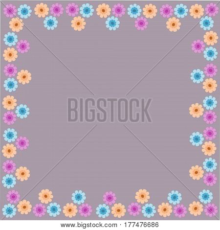 frame border flower pattern floral weave beautiful