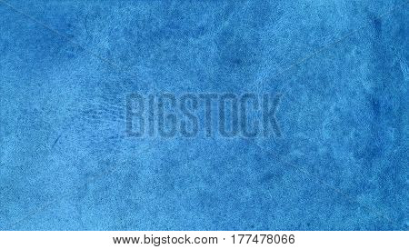 Close up of blue leather texture background