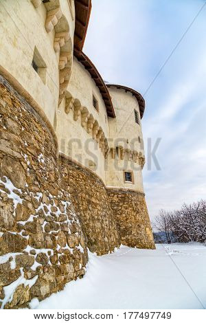 Detail of the old castle Veliki Tabor in Croatia, a Croatia's northwestern fortification system.