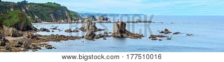 Atlantic Ocean Coastline Panorama (spain).