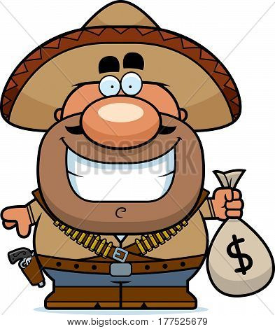 Cartoon Bandito Moneybag