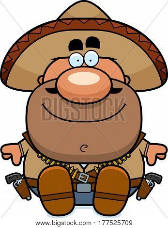 Cartoon Bandito Sitting