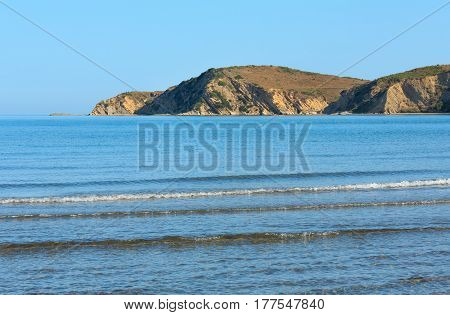 Morning Sea Coast Albania).