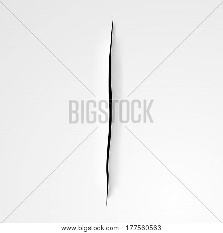 Cutting on the paper background in Lucio Fontana style.