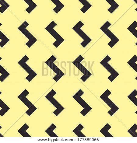Seamless pattern simple geometric on light yellow background