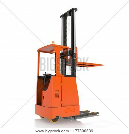 Loader isolated under the white background. 3D illustration