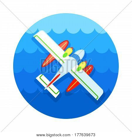 Hydroplane vector icon. Travel. Summer. Summertime. Holiday. Vacation eps 10